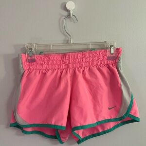 Nike Women's Athletic Shorts in Pink and Green